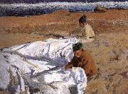 Joaquin Sorolla Fan meeting oil